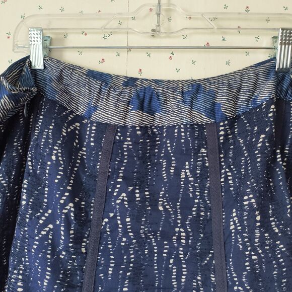 Coldwater Creek Skirt Womens Plus 1X Blue Geometric Embroidery Midi Cottage Boho - Picture 3 of 15
